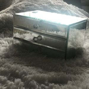 Mirrored 3 Draw Jewelry Box
